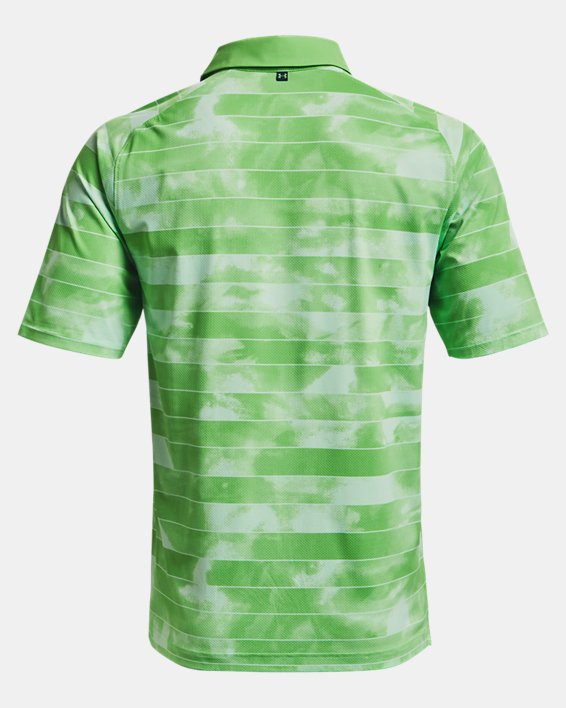 男士UA Iso-Chill Fog Stripe Polo衫, Green, pdpMainDesktop image number 5